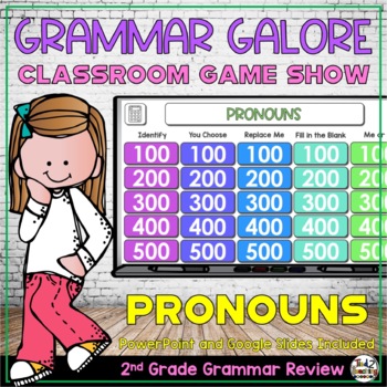 Preview of Pronouns Part 1 PowerPoint Game Show for 2nd Grade