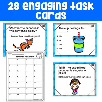 Pronouns Posters and Task Cards by Terrific Times in Third | TPT
