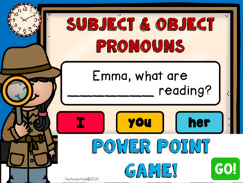 Preview of Personal Pronouns PowerPoint Game