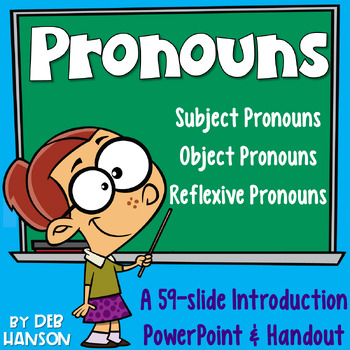 Preview of Pronouns PowerPoint: Practice with Subject, Object, and Reflexive Pronouns