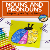 Nouns and Pronouns Craft and Digital Grammar Activity for 