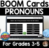 Pronouns SELF-GRADING BOOM Deck for Grades 3-5: Set of 16 Cards