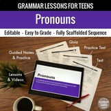 Pronouns Unit: Grammar Lesson, Quiz, Test, & More