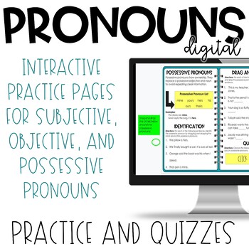 Pronouns Subjective Objective Possessive Interactive Practice and Quizzes