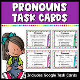 Pronouns Task Cards: Subject, Object, Possessive Pronouns 