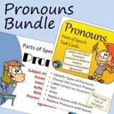 Pronouns Task Cards and Slide Presentation Bundle