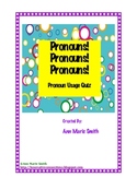 Pronouns Test and Answer Key: Personal Pronouns, Cases, & Usage