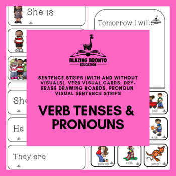 Preview of Pronouns | Verb Tenses | Speech Therapy | Language | Present Tense | Past Tense