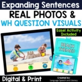 Summer Speech Therapy Picture Scenes, WH Questions Visuals