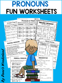 Personal Pronouns Worksheets for 1st-2nd Grades (Practice 