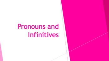 Preview of Pronouns and -AR Infinitive Verbs Presentation