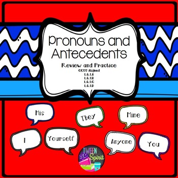 Preview of Pronouns and Antecedents- Teach, Review, and Practice