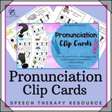 Pronunciation Clip Cards - Grammar - Autism Special Educat