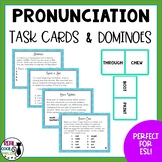Pronunciation Dominoes and Practice Task Cards | Phonics A