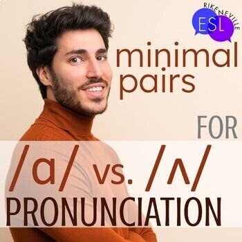 Preview of Short O Short U Minimal Pairs for ADULT ESL Pronunciation /ɑ/ vs. /ʌ/