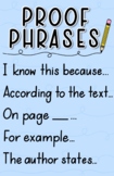 Proof Phrases Anchor Chart