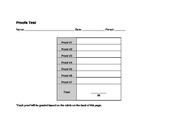 Preview of Proof Test