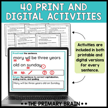Proofreading and Editing Worksheets by The Primary Brain | TpT
