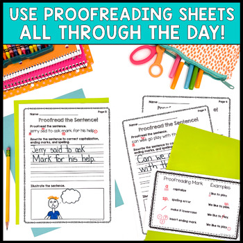 Proofreading and Editing Worksheets by The Primary Brain | TpT