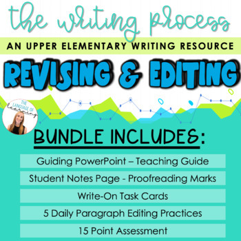 Preview of WRITING PROCESS BUNDLE: Paragraph editing, proofreading, & COPS Editing Strategy