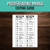 Proofreading Marks Printable Guide for Middle and High Sch