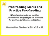 Proofreading Marks and Practice 6th 7th 8th PowerPoint w.6