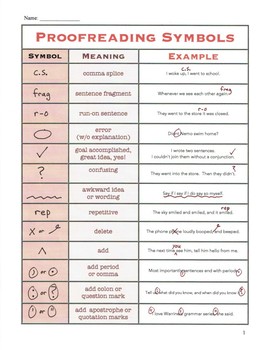 simple proofreading meaning