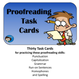 Proofreading - Task Cards - Print and Easel Versions