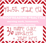 Proofreading Practice, Language Homework, Daily Morning Wo