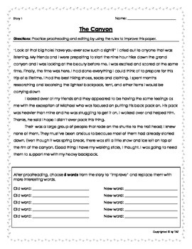proofreading worksheets year 6