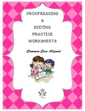 Proofreading and Editing Practice Worksheets