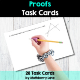 Proofs Geometry Task Cards Equality Practice Review Stations