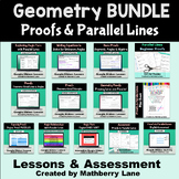 Proofs and Parallel Lines Digital Unit BUNDLE Geometry Dis