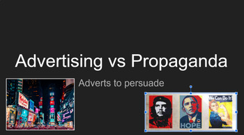 Preview of Propaganda & Advertising (ANZAC)- Looking at Persuasive Adverts from WW1 and WW2