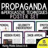 Propaganda & Persuasive Writing Techniques Posters