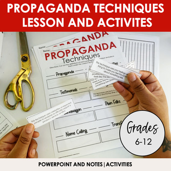 Preview of Propaganda Techniques | Lesson and Commercial Activites