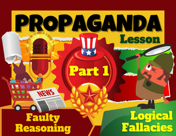 Preview of Propaganda Techniques | Logical Fallacies Mini-Lesson | Part 1 | Posters | Game