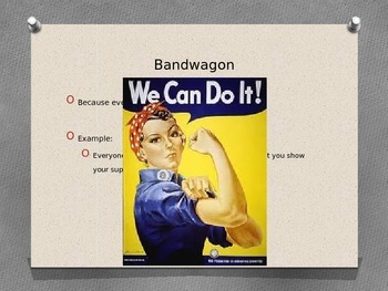 examples of bandwagon propaganda ads