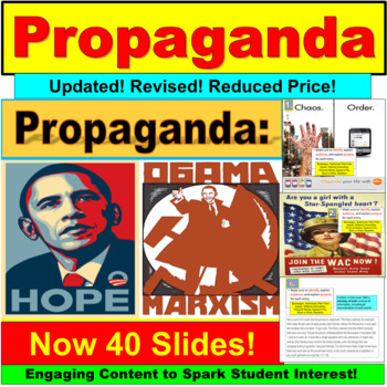 Preview of Propaganda Presentation (Google Slides, PowerPoint)