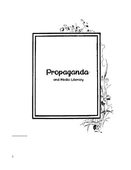 Preview of Propaganda Worksheets - Fundamentals of Rhetoric with Grammar Analysis CCSS.1-6