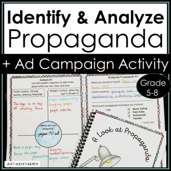 Preview of Propaganda Workbook  Identify & Analyze Activities