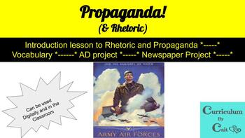 Preview of Speech/Rhetoric: Propaganda & Purpose Lesson, Activities, & Assessments
