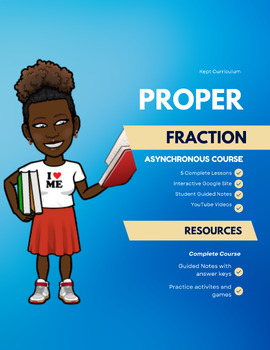 Preview of Operations with Proper Fractions ~ Novice Middle Grades Self paced course