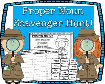 Preview of Proper Noun Scavenger Hunt