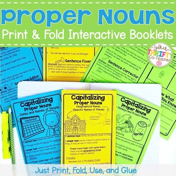 Preview of Proper Nouns Activity - Proper Nouns Worksheet (Capitalization Booklet)