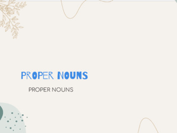 Preview of Proper Nouns - Google Slides 