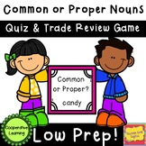 Proper Nouns Quiz and Trade Review Game or Flashcards