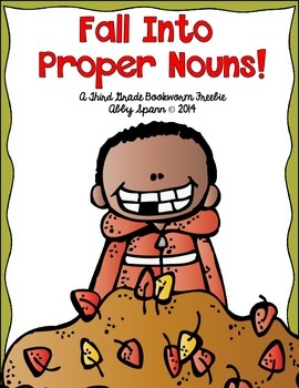 Preview of Proper Nouns for Fall {A Printable FREEBIE Mini-Pack!)