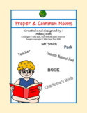 Proper and Common Noun Printable worksheets No Prep