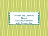 Proper and Common Nouns Matching Cards